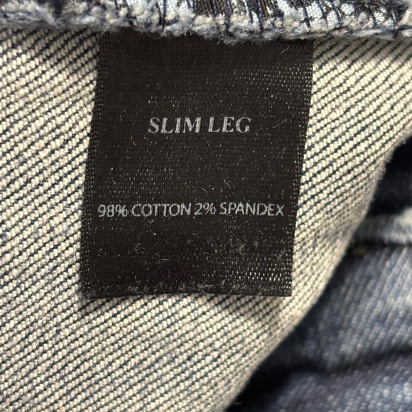 White House Black Market Slim leg Size 10R Blue Denim Jeans Mid rise - Picture 10 of 10